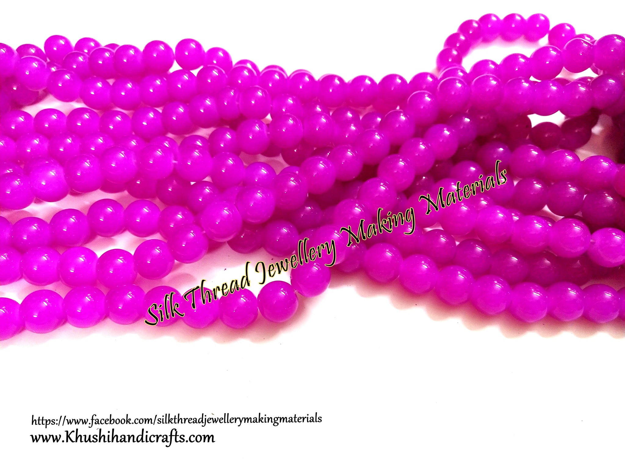 Pink Glass beads