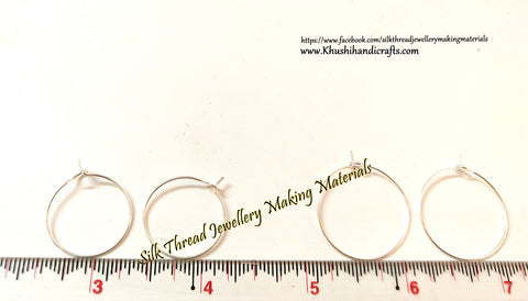 Silver Earring Hoops/Rings for making Earrings! Sold by a pack of 9 pairs