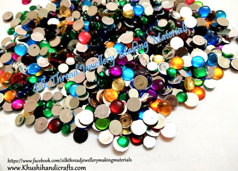 Assorted Round Kundans! Sold Per pack!!!Detash sale!!