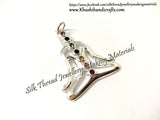 Silver Plated Yoga Healing Charka Pendant Charms.Sold per piece!