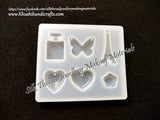 Heart, Star, Eiffel tower Silicone Mold For Resin Jewellery Crafts