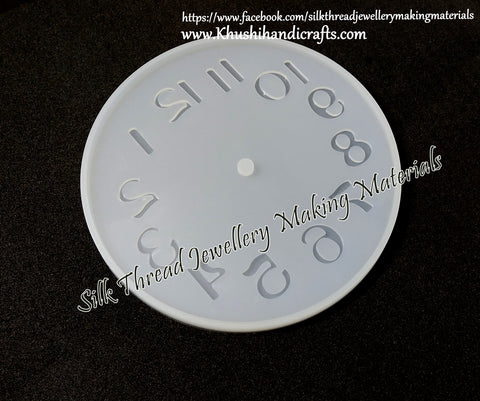 10cm small Arabic Numeral Clock Craft Silicone Mold