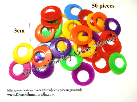 Multicolor Chandbali Earring Base 3 cm for Jumka Making/Silk Thread Jewellery Wrapping