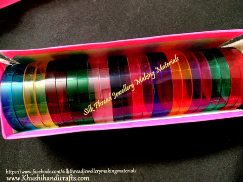 Flat Bangle Bases 10mm-Full Box for Silk thread Jewellery