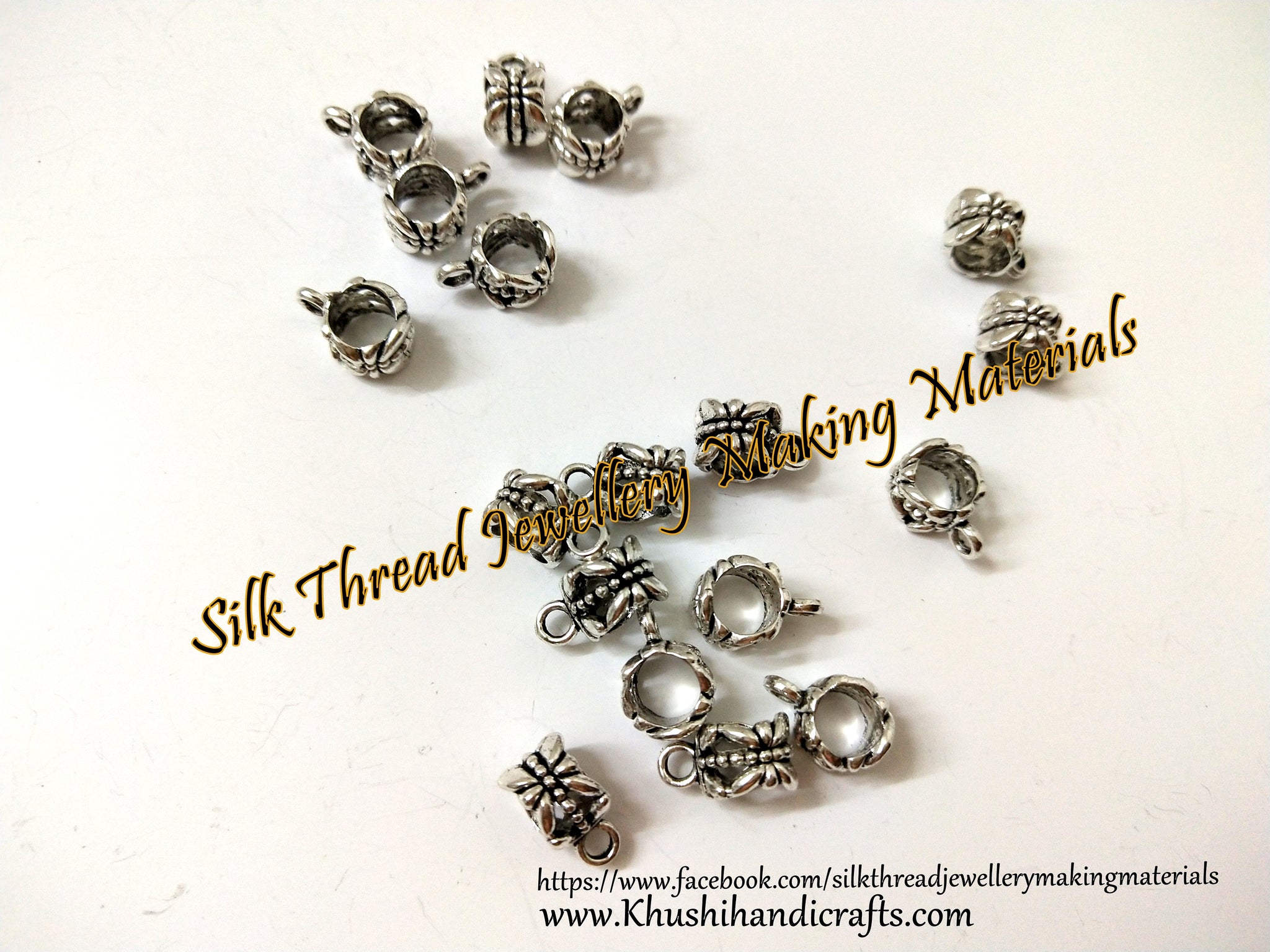 Silver bails for jewellery making