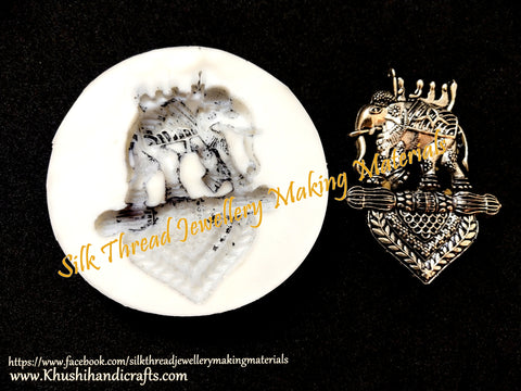 Bahubali Elephant Ambari Temple Jewellery Pendant Mould