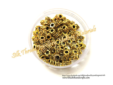 Antique Gold metal spacers Beads.Sold as a set of 100 pieces!- SP76