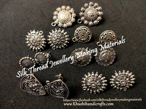 Assorted Antique Silver Studs Combo