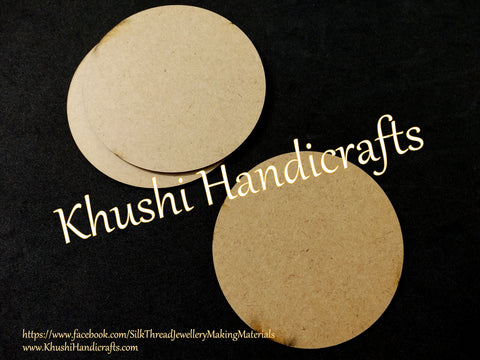 10 cm Round MDF Coaster bases for Resin,Epoxy resin and Decoupage.Set of 10 pieces!