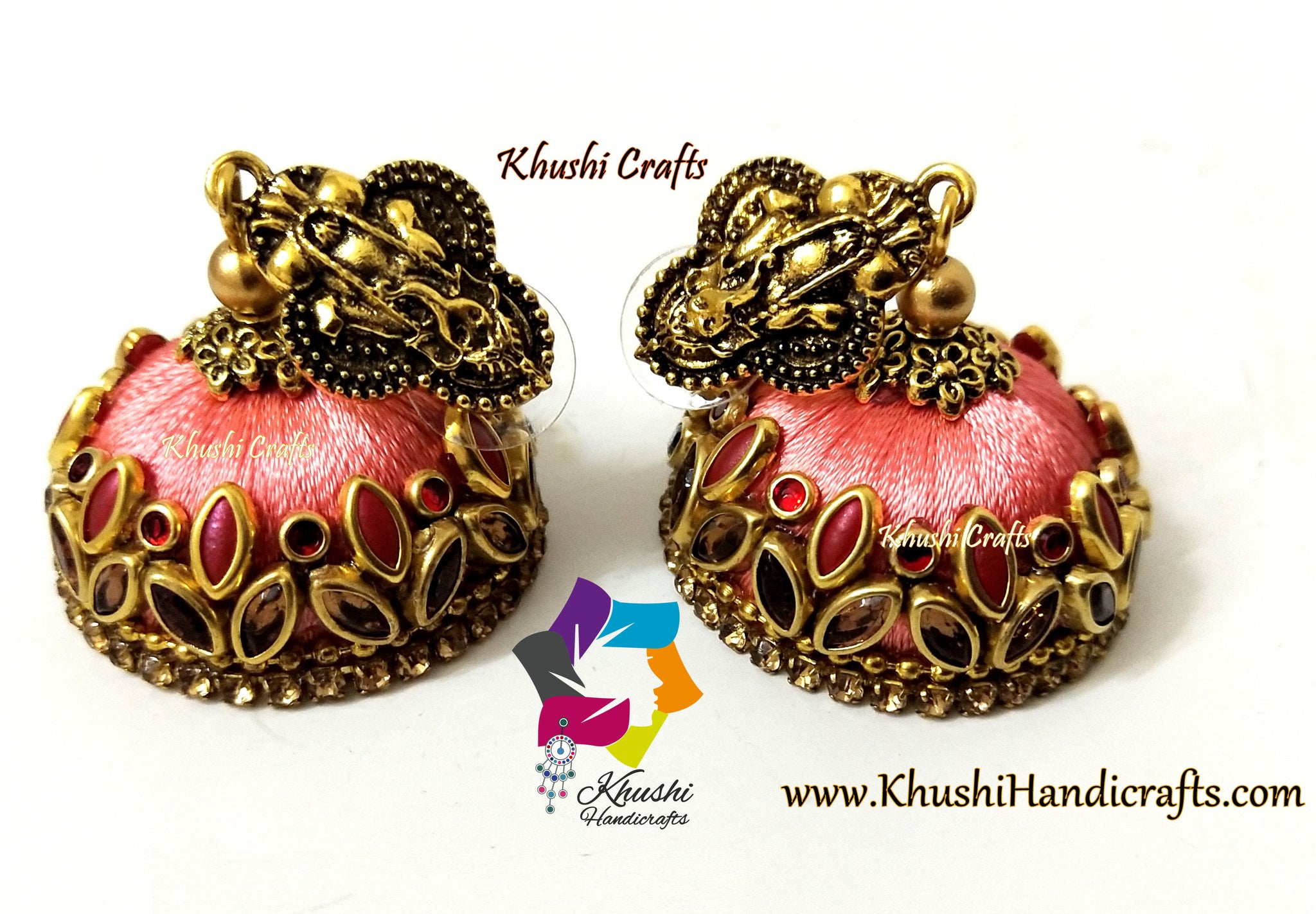 Orange Gold Silk Thread Earrings at Rs 239/set | Silk Thread Earrings in  Ahmedabad | ID: 23991881391