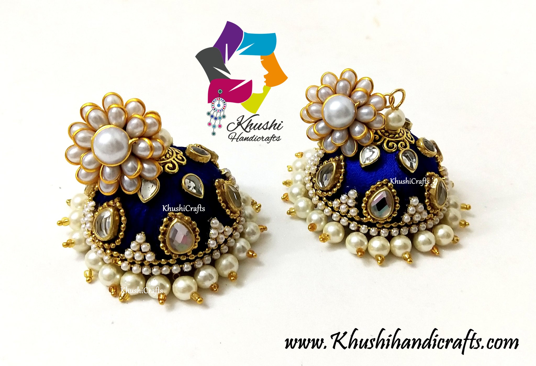Buy Shining Jewel Traditional Gold Designer Bridal Jhumki Earrings  (SJ_1943) at Amazon.in