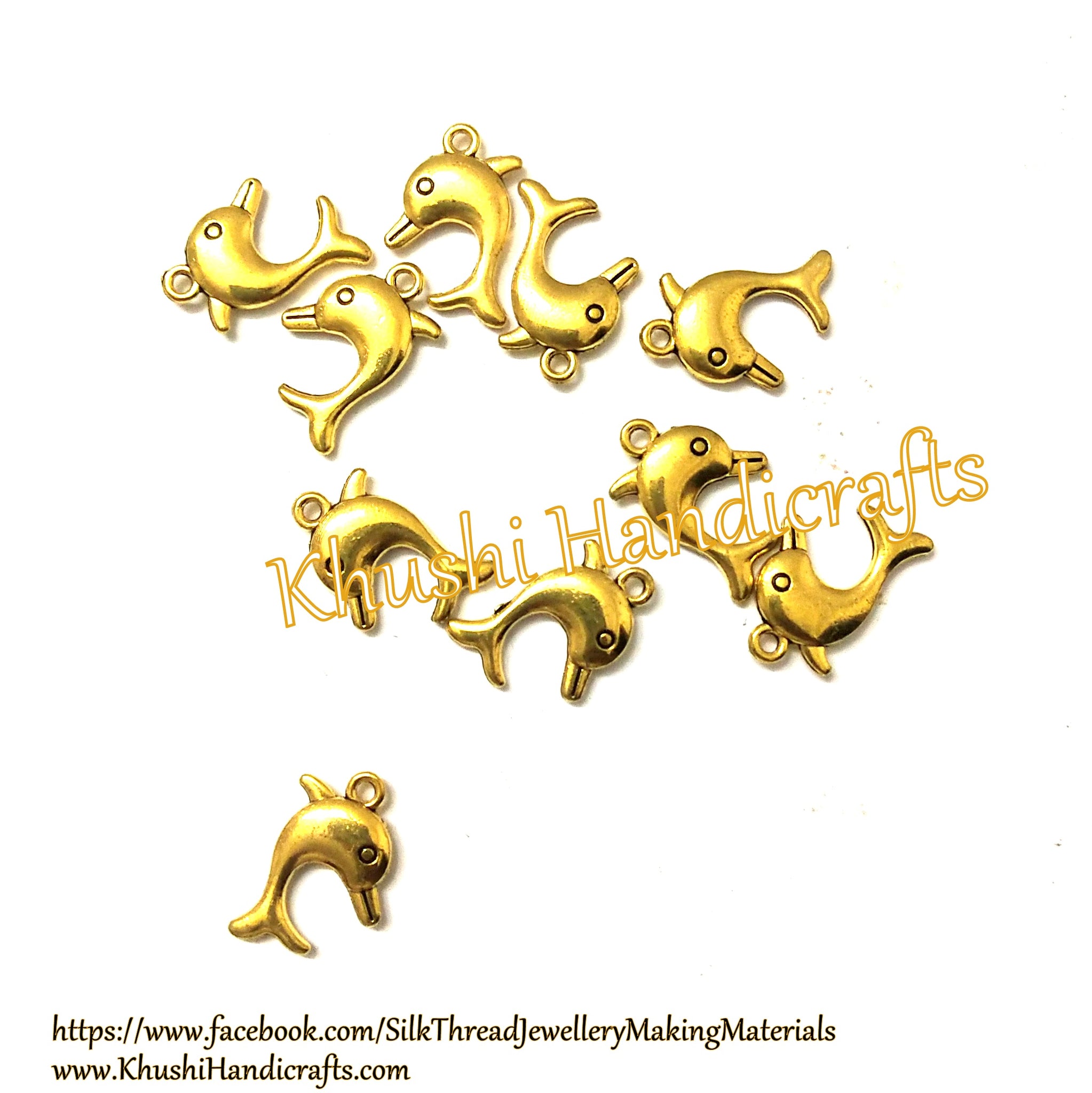 Dolphin charms.Pack of 10 pieces!