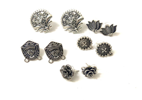 Antique Silver Studs Combo -Combo 3