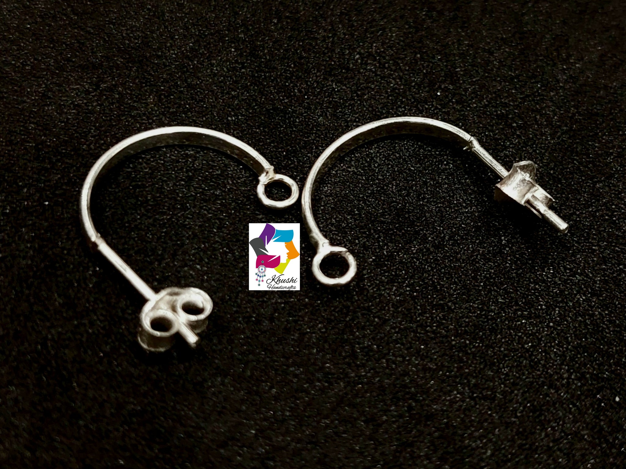 Buy Silver Big Earring Hooks, S925 Silver Earring Hooks for Jewelry Making,  Simple Earring Hooks With Loop Open, Ear Wire Online in India - Etsy