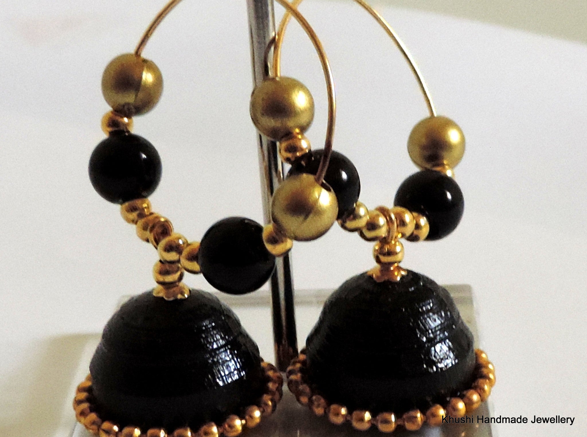Black Earrings, Peru Earrings, Gypsy Earrings, Silver, Vintage - Ruby Lane