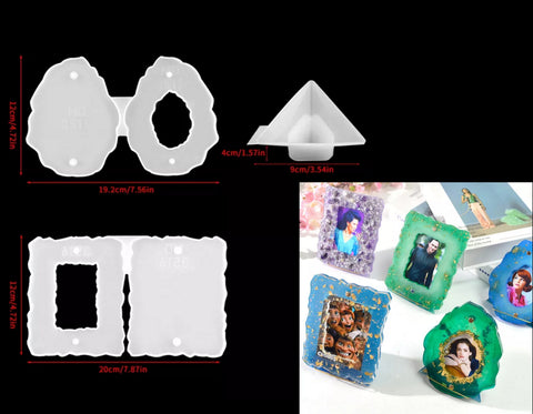 Photo Frame Silicone Moulds Mold for casting UV Resin,Epoxy resin