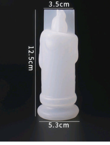 Candle pattern mold for Resin Crafts -Silicone Moulds