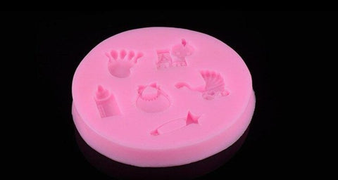 Baby Shower Party Silicone Mold 3 For Resin Crafts ,Jewellery Making,Fondant craft and Baking