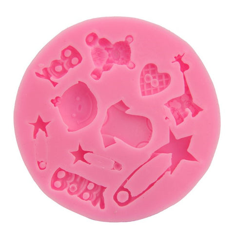 Baby Shower Party Silicone Mold For Resin Crafts ,Jewellery Making,Fondant craft and Baking
