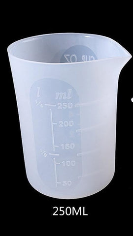 Silicone Measuring Beaker cup For Mixing and pouring Resin.