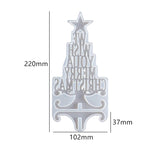 Christmas Tree message Silicone Resin Molds Moulds