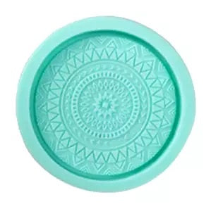 Mandala Round Silicone Mold/ Coaster Mould For Resin and Cement Crafts