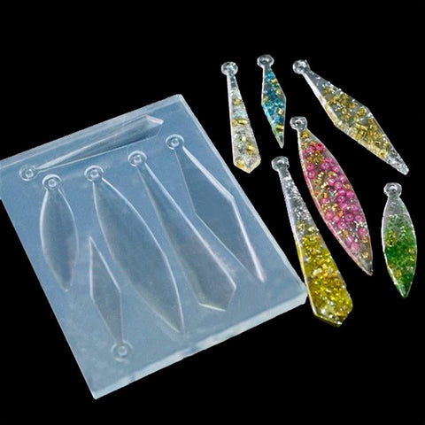 Long Earrings and Pendant Silicone Mold For Resin Crafts and Jewellery Making