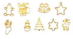 Christmas themed Bezel Frame/Pendant Combo for Resin Crafts Jewellery Making