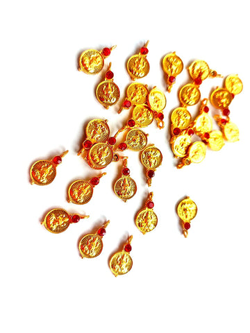 Lakshmi Kasu coin/coins for Jewellery  bridal  art and craft works 2*1.2 cm