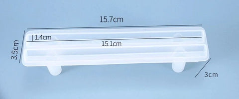 Straight Tray handle Pattern 1 Silicone Mold For Resin Crafts