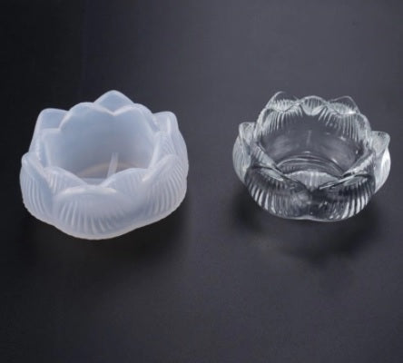 Lotus Silicone Mold Candle holder /Tea light holder moulds For Resin Jewelry and Baking