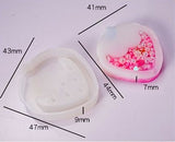 Strawberry Shaker Key Chain Charms Silicone Mold- DIY Jewelry Craft Tool